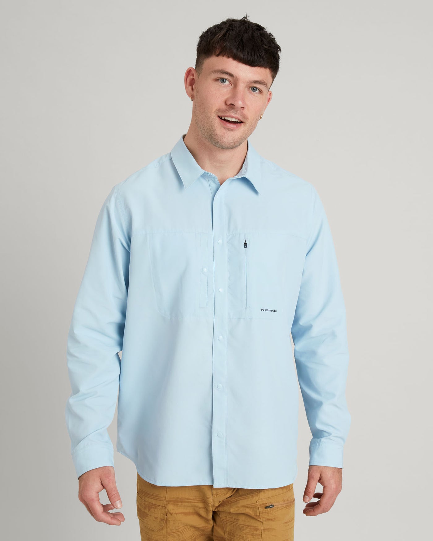 T-shirt manches longues SUN-Scout UPF pour homme - Bleu Nuage
