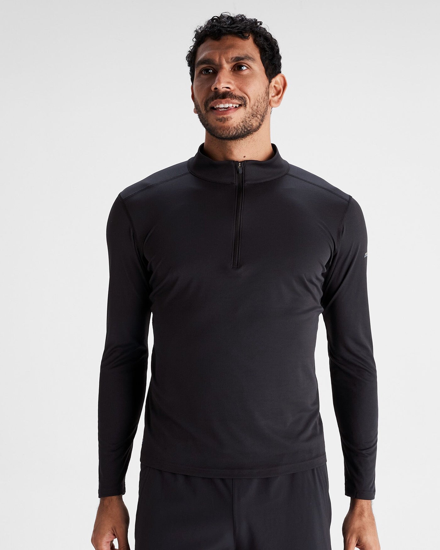 Seeker Quarter Zip Top für Herren – Black Stingray