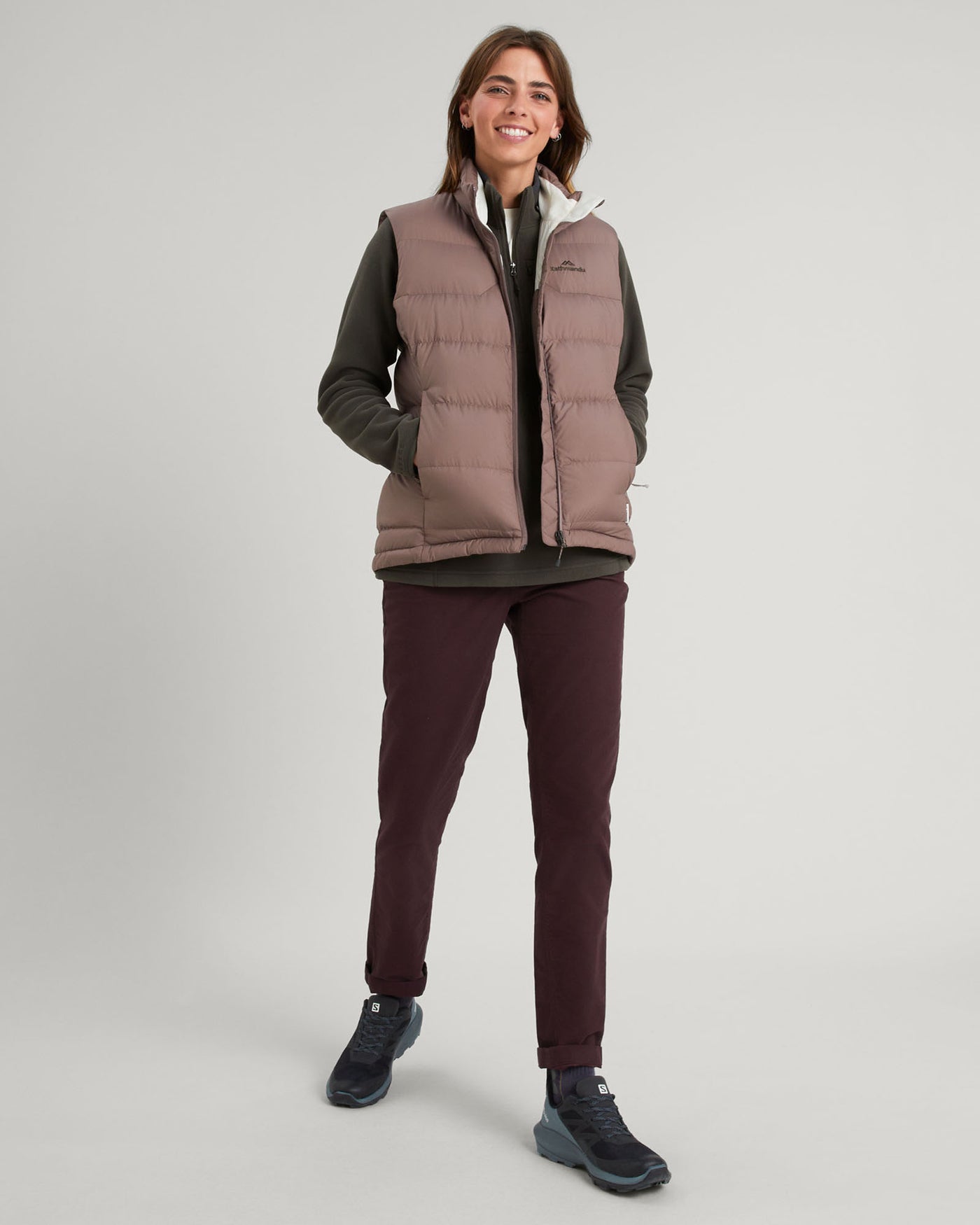 Doudoune sans manches Epiq pour femme - Taupe