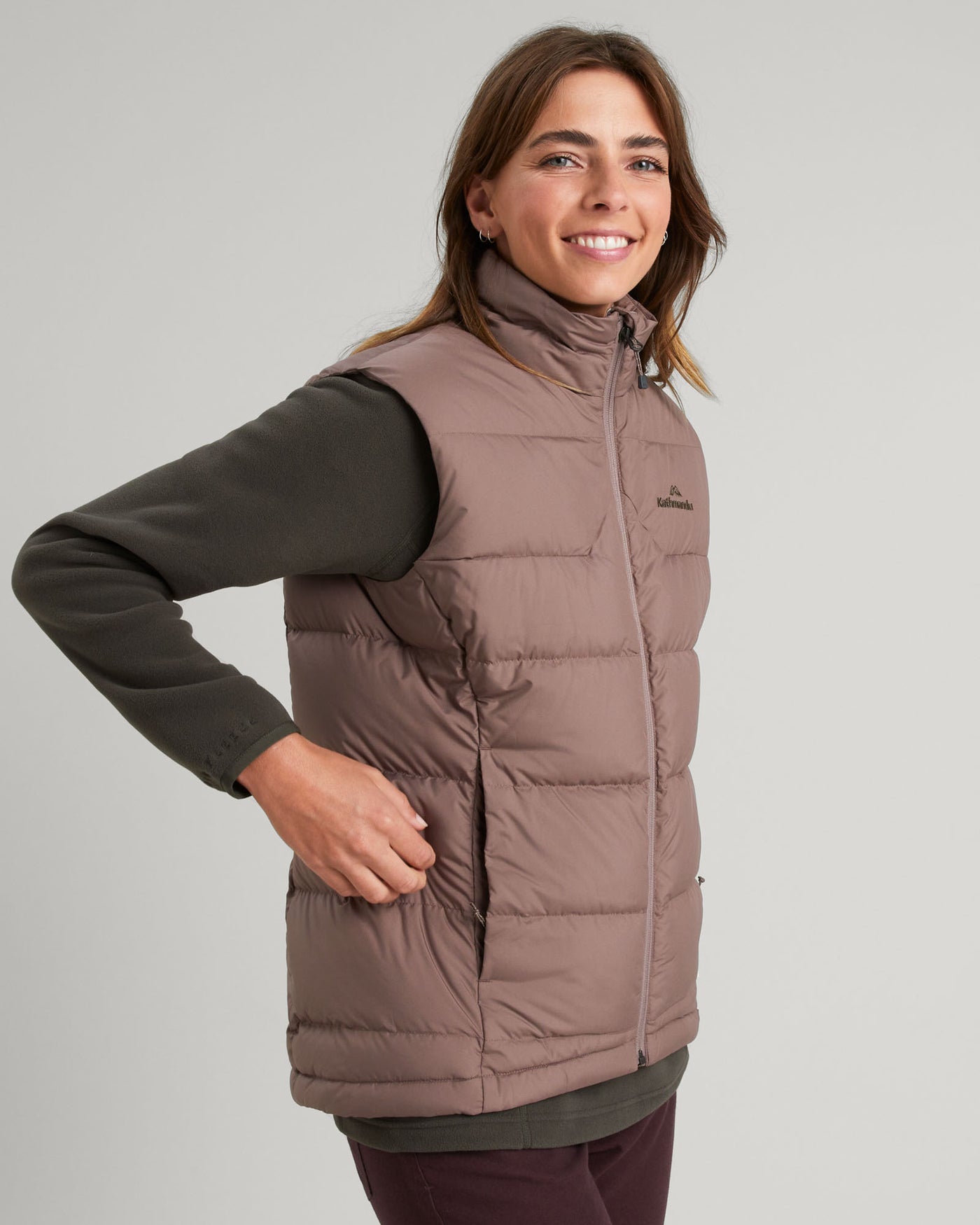 Doudoune sans manches Epiq pour femme - Taupe