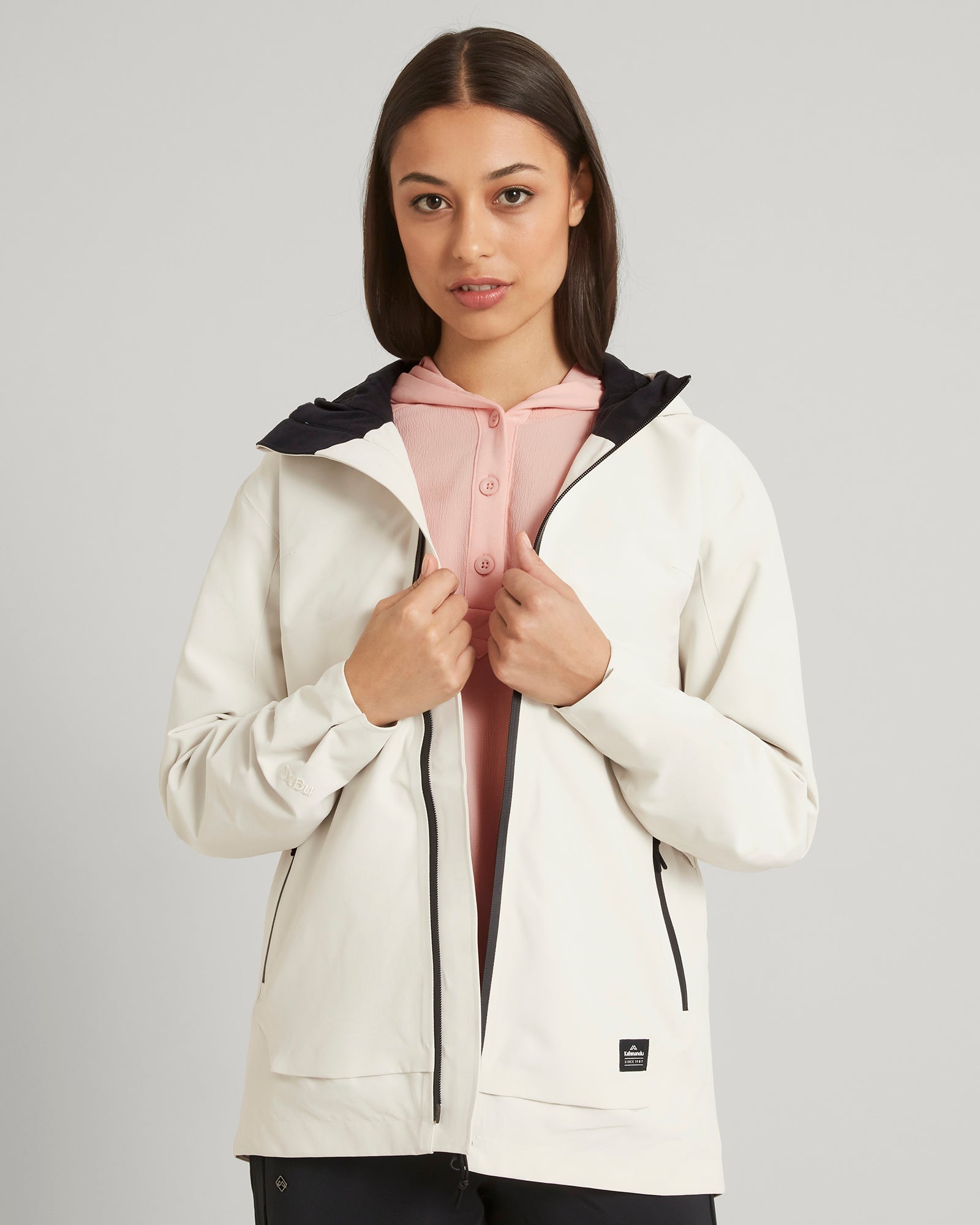 Veste de pluie Amphi 2L pour femme - Vanille