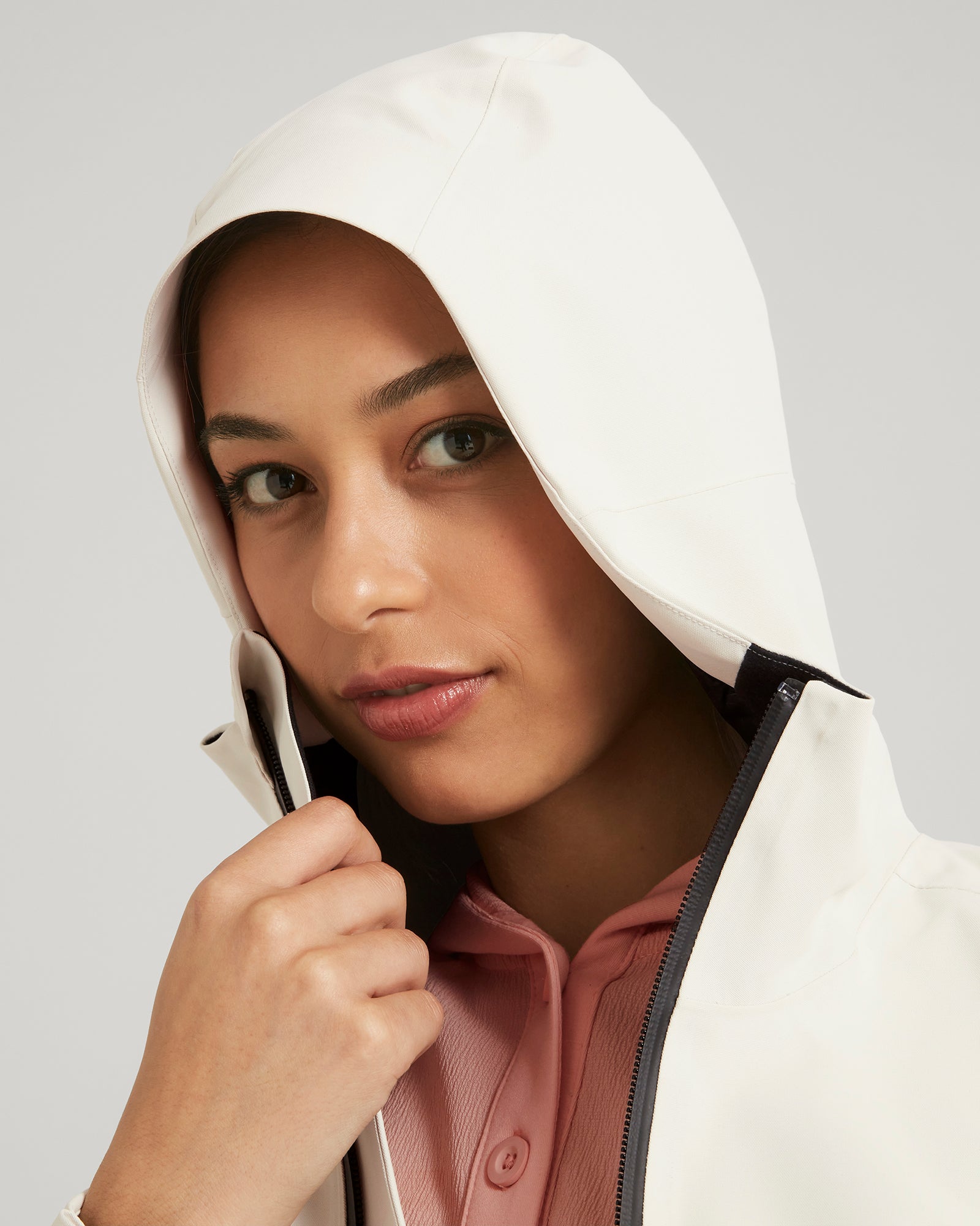 Veste de pluie Amphi 2L pour femme - Vanille