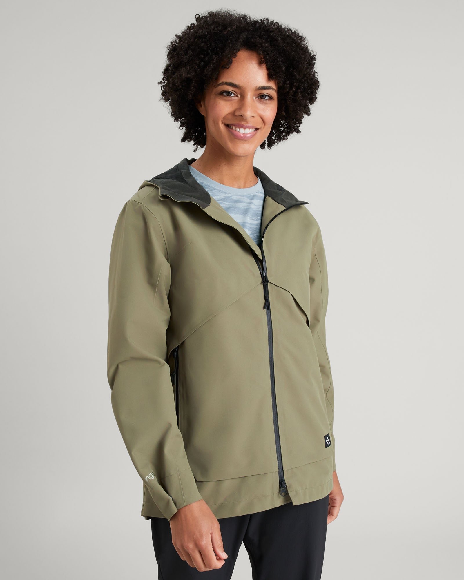 Veste de pluie Amphi 2L pour femme - Vert Hêtre