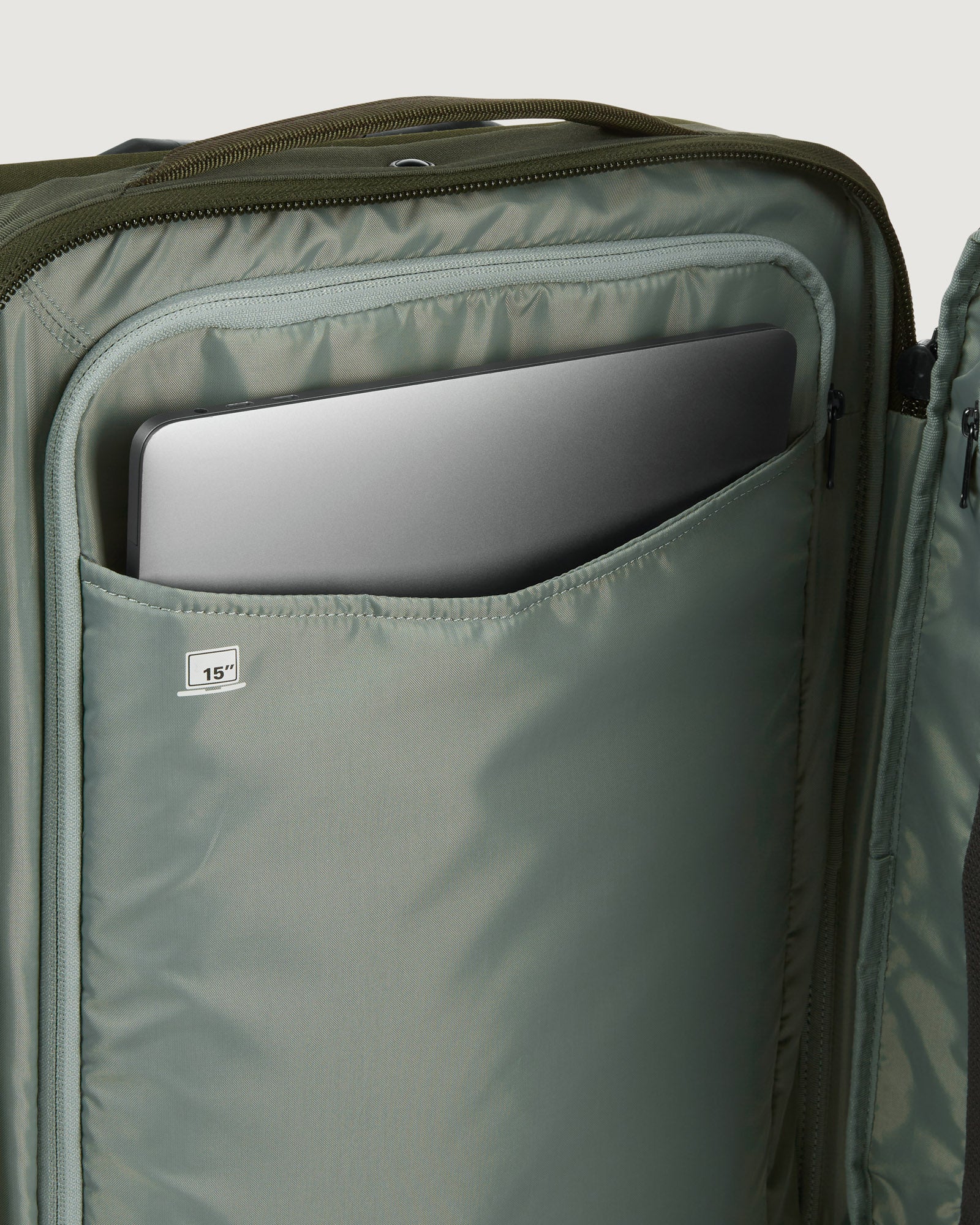 Sac de voyage à roulettes Split Level - 35 L - Thym/Vert Résine