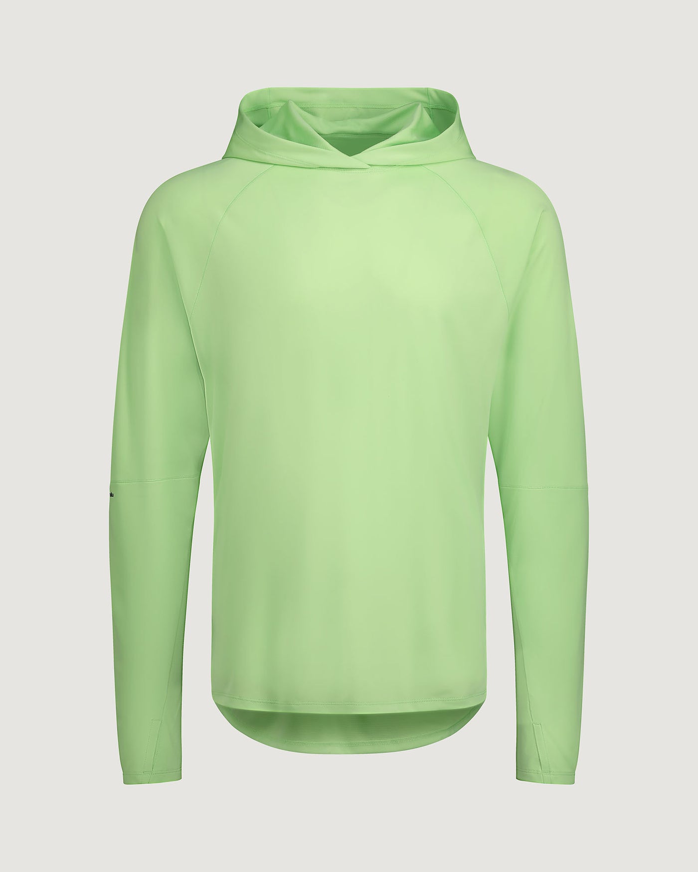 Haut à capuche SUN-Stopper pour homme - Vert Glowy