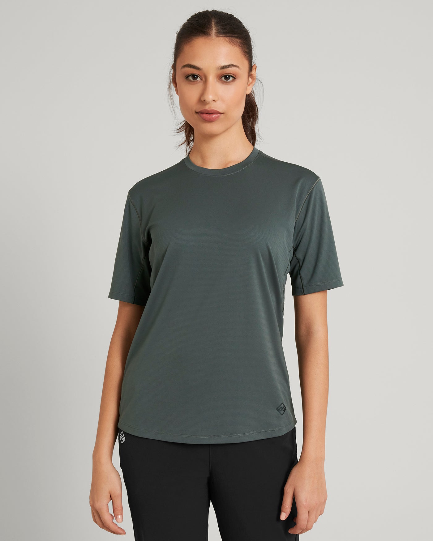 T-shirt manches courtes SUN-Stopper pour femme - Gris Granit