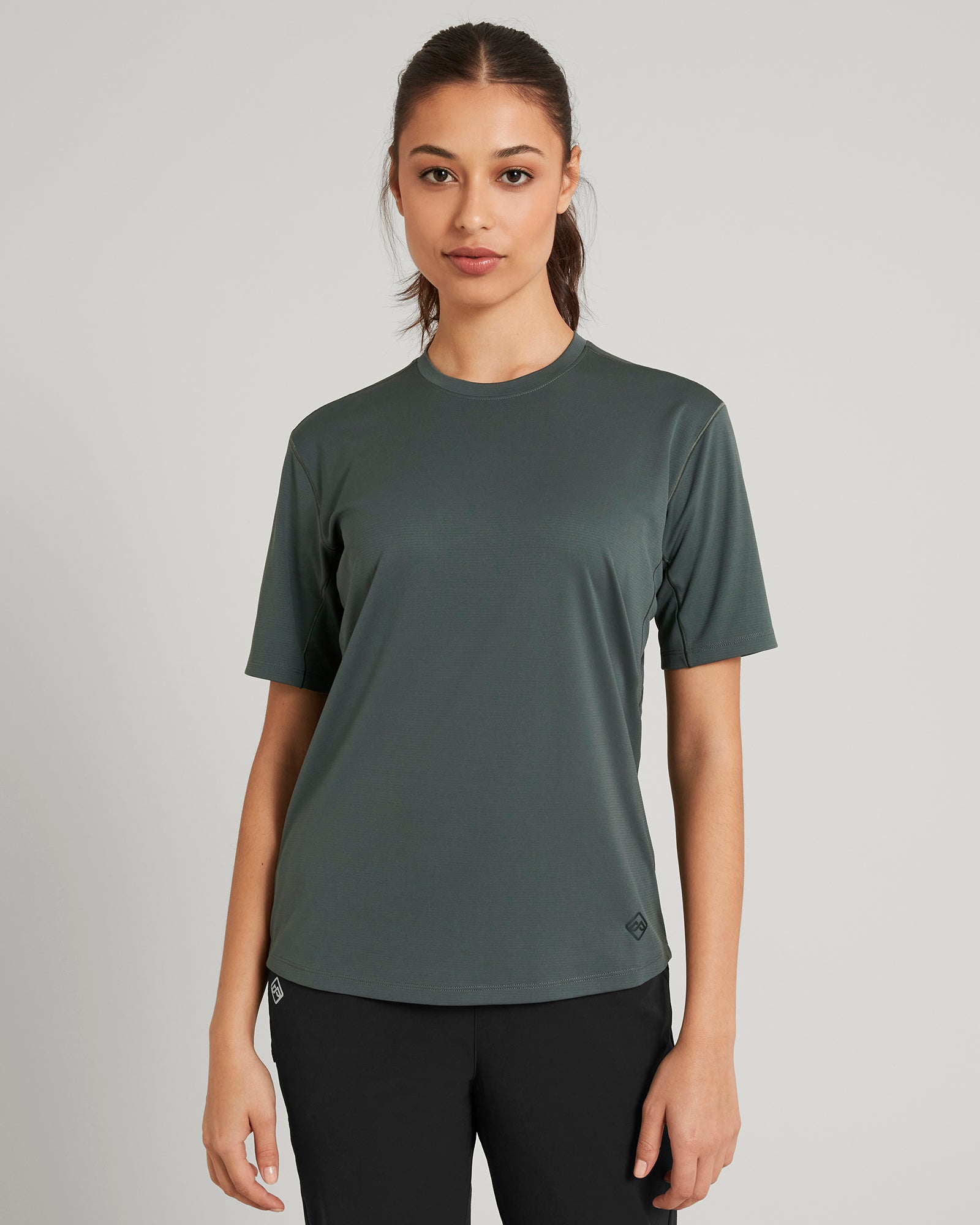 T-shirt manches courtes SUN-Stopper pour femme - Gris Granit