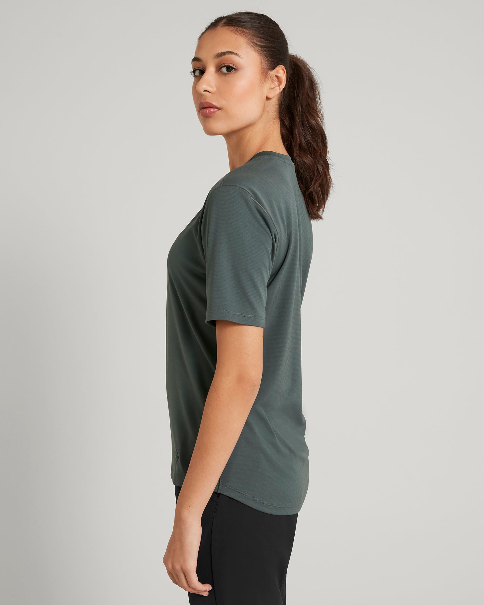 T-shirt manches courtes SUN-Stopper pour femme - Gris Granit