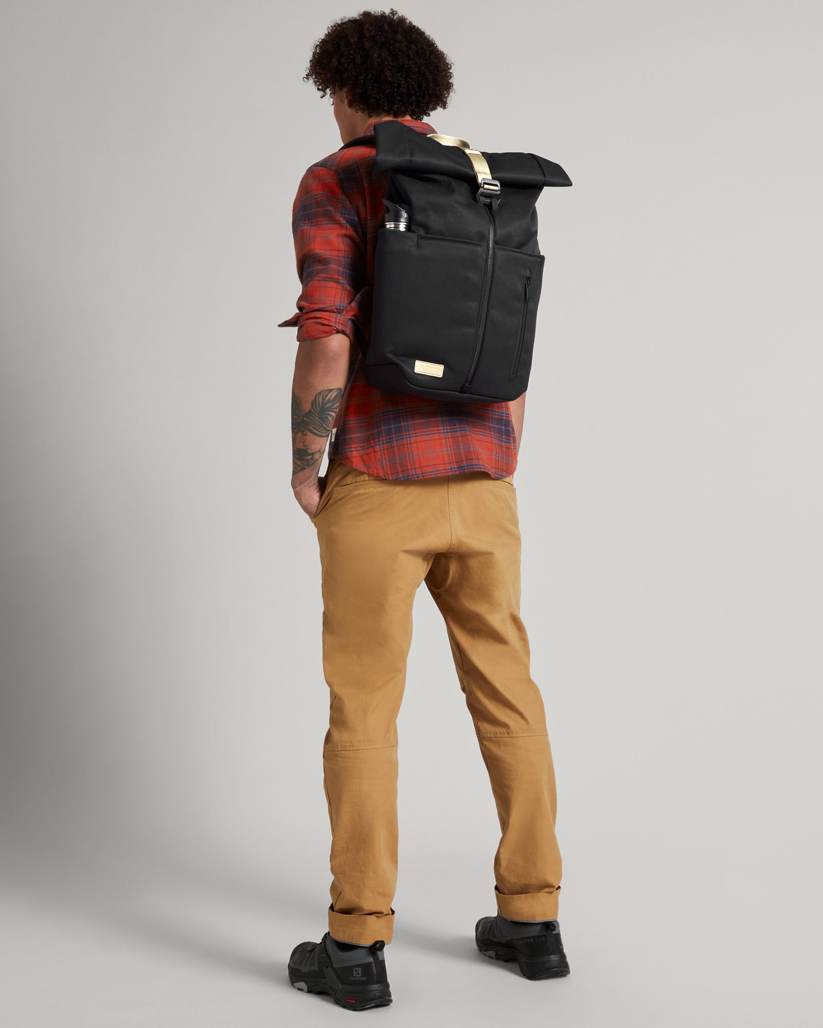 Sac à dos Apex avec rabat roulé - 20 L - Noir