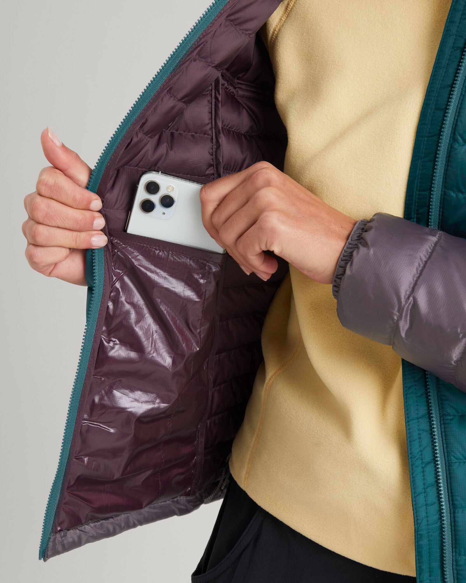 b0227_ocg_heli_r_womens_hooded_down_jacket_green_purple_m_h_1743633851000