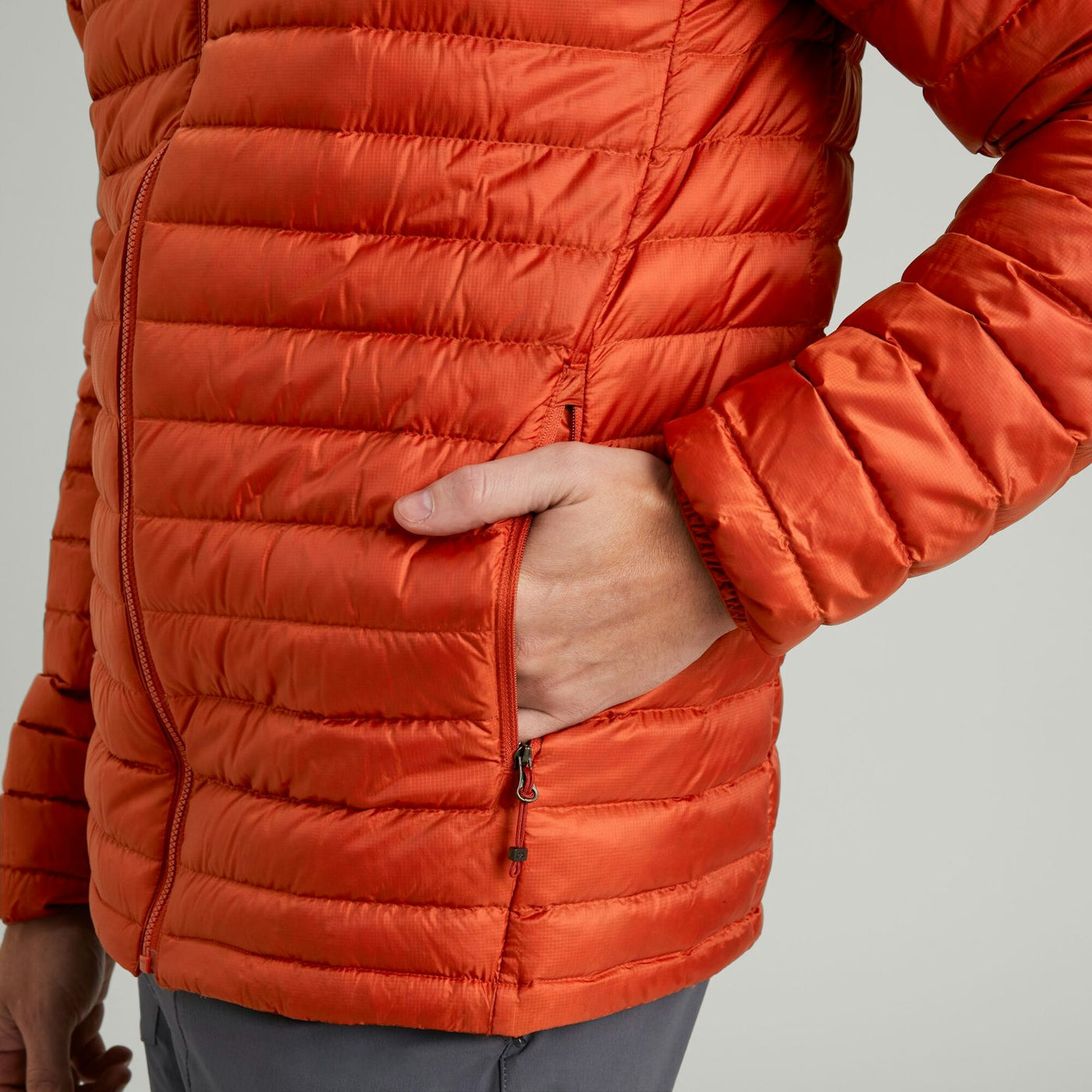 Doudoune Heli R pour homme – Rouge Terre
