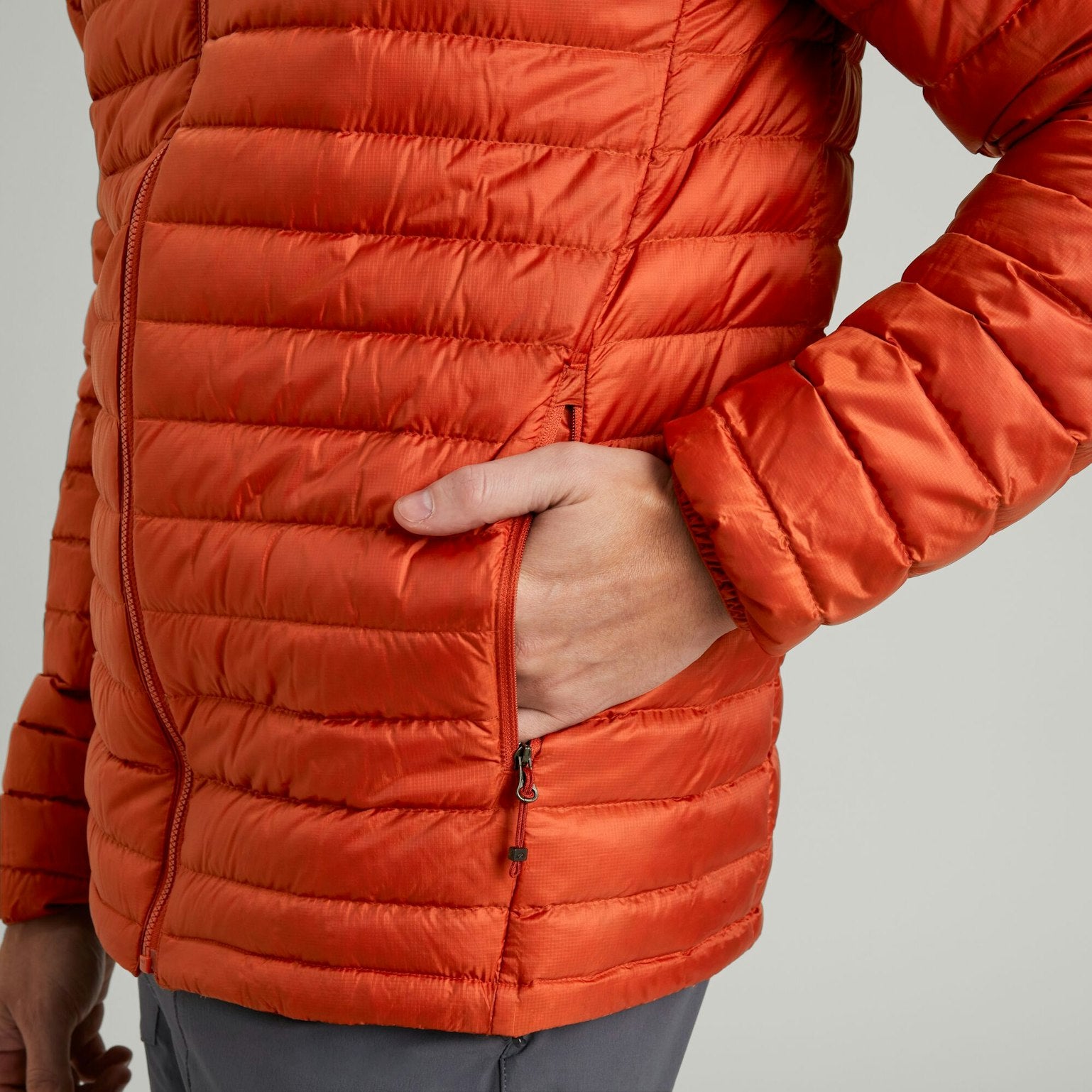 Doudoune Heli R pour homme – Rouge Terre