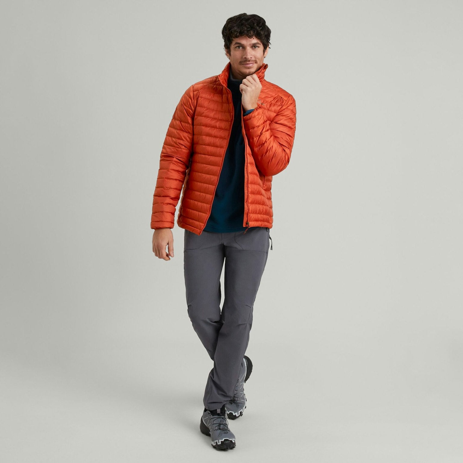 Doudoune Heli R pour homme – Rouge Terre