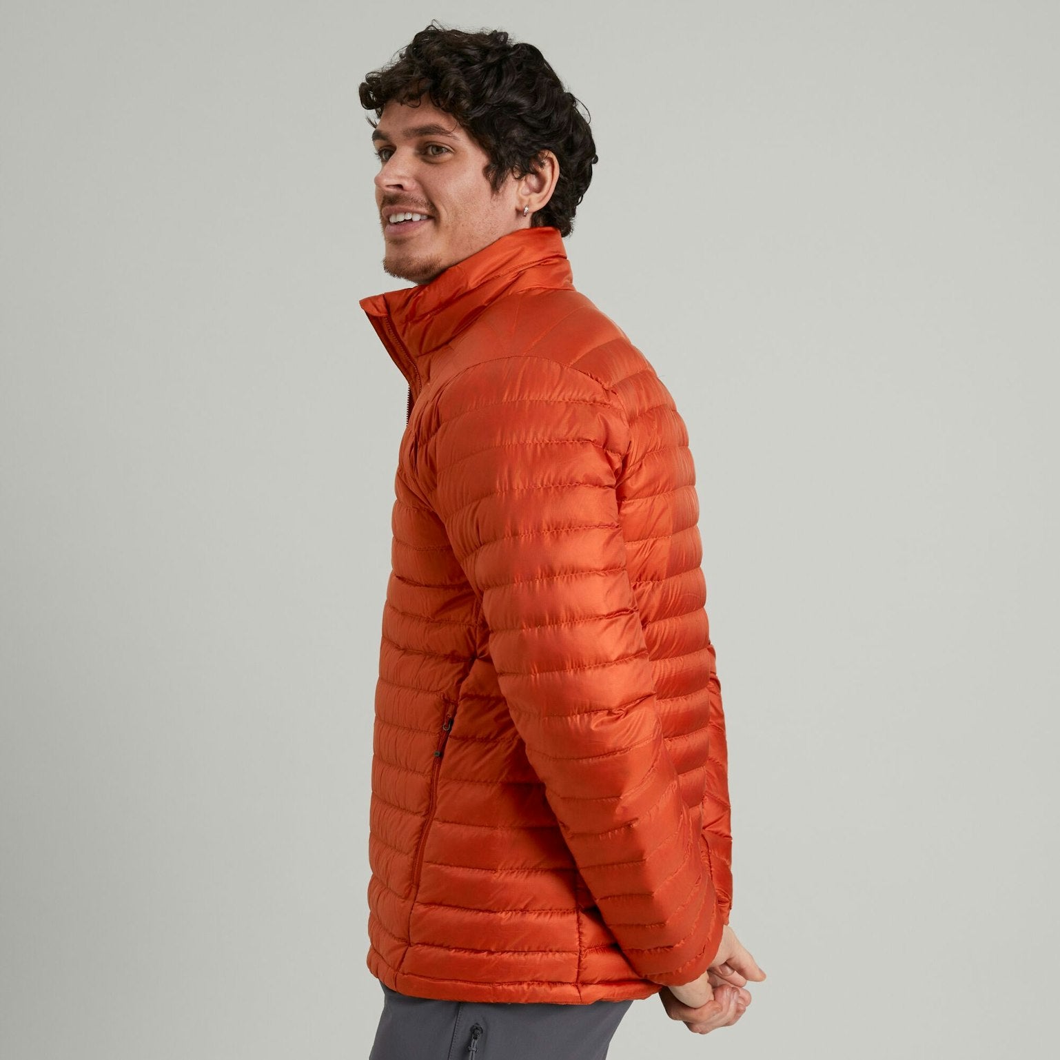 Doudoune Heli R pour homme – Rouge Terre