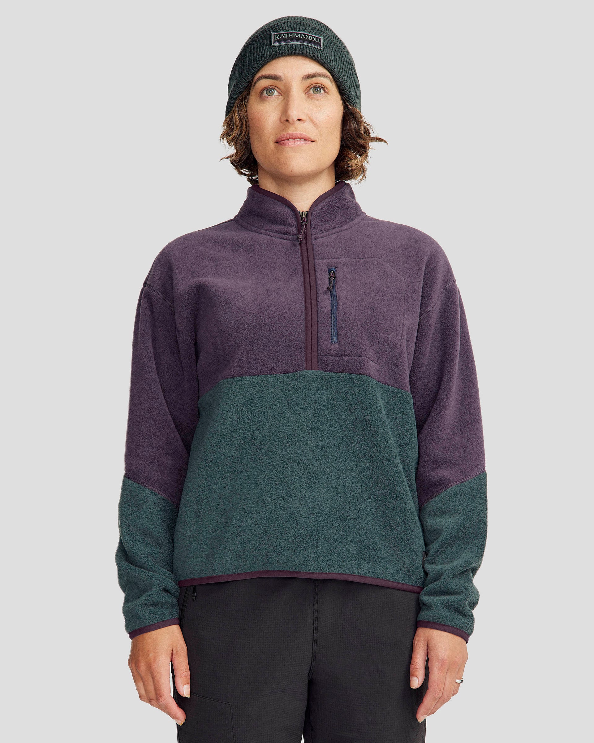 b0913_oqc_womens_trailhead_fleece_quarter_zip_pullover_purple_gre_a_1743628778000