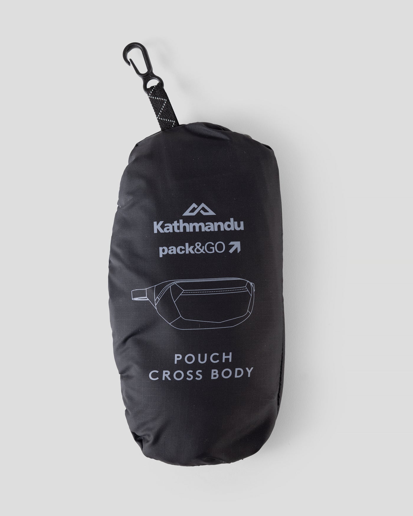 Pochette bandoulière Pack&Go - Noir abyssal