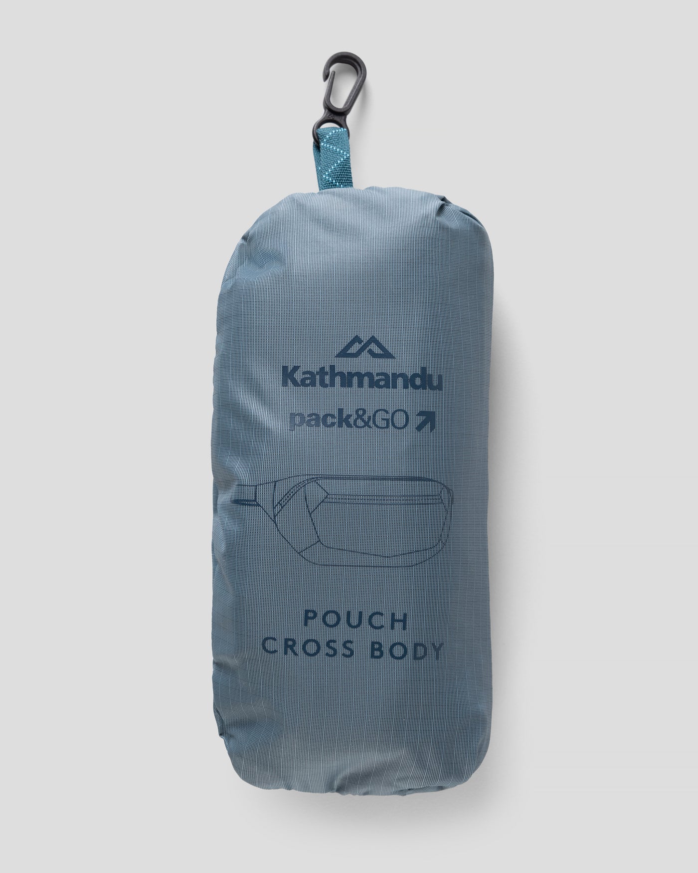 Pochette bandoulière Pack&Go - Bleu délavé